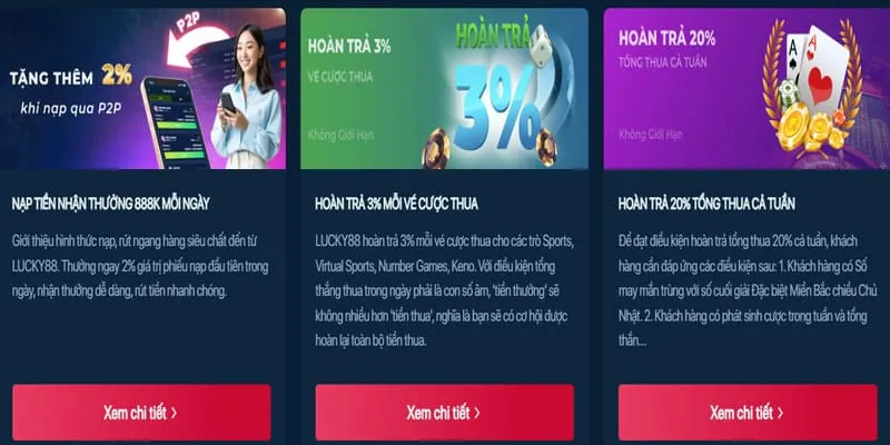 Hoàn trả hàng ngày cho cá cược thể thao